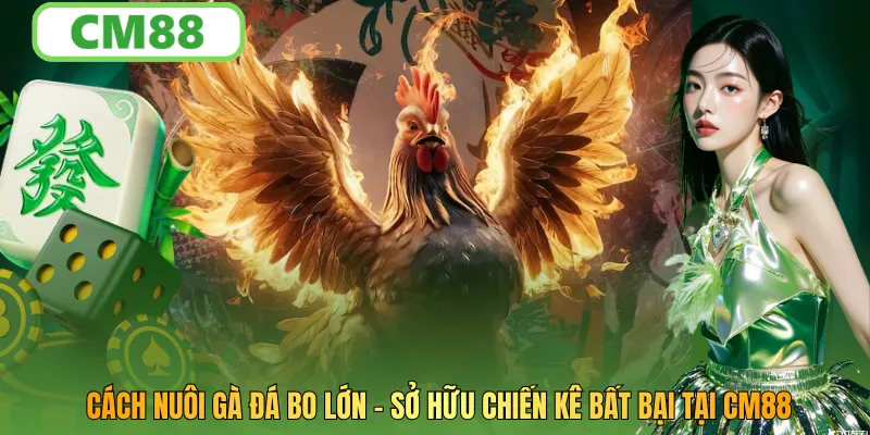 Cách Nuôi Gà Đá Bo Lớn - Tại CM88 Sở Hữu Chiến Kê Bất Bại